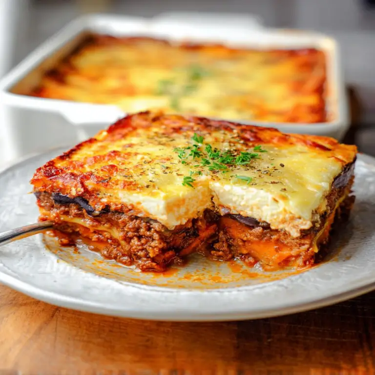 Sweet Potato Greek Moussaka
